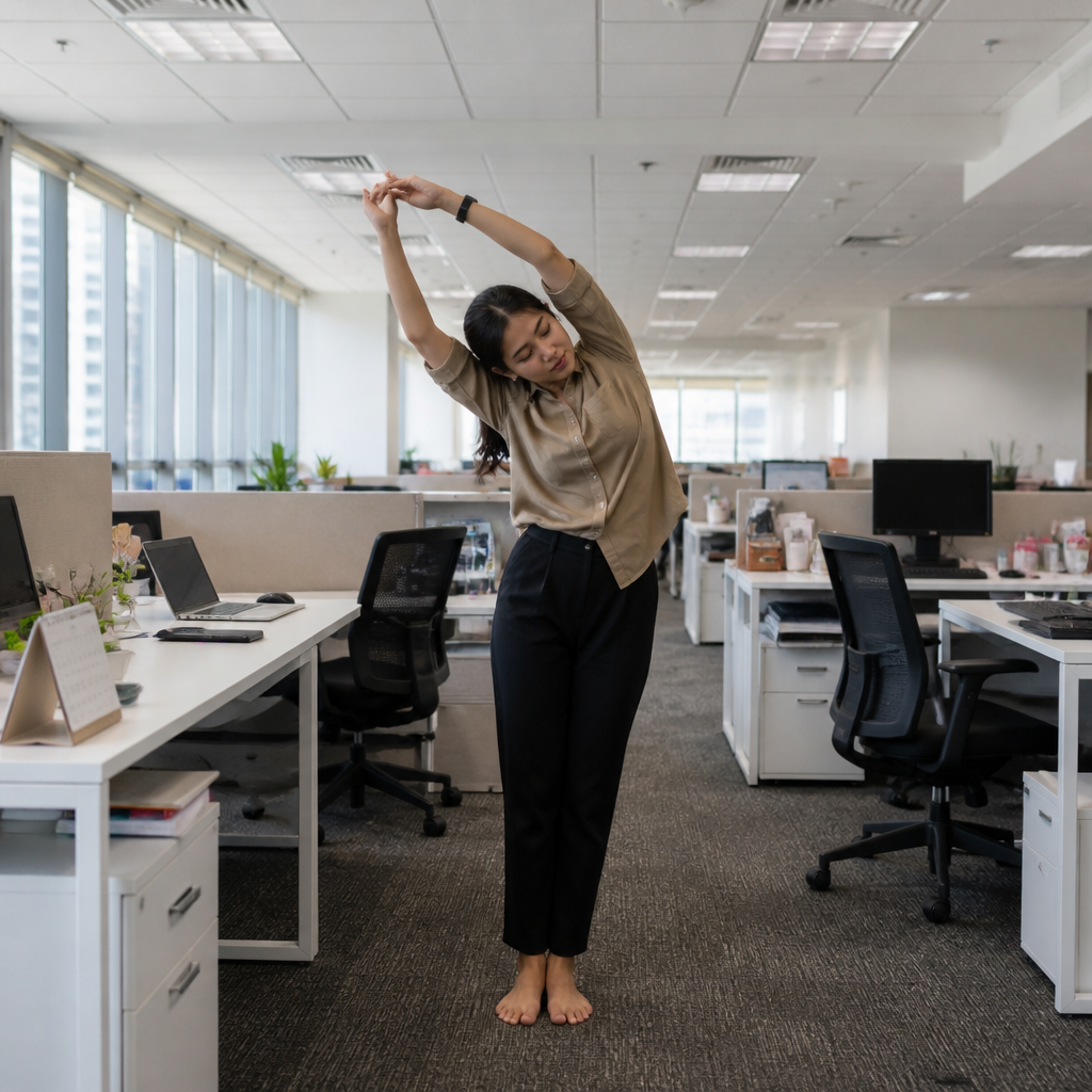 ถอดบทเรียนจากภาวะ Office Syndrome ปรับเมนูอาหารและท่าโยคะบำบัดเพื่อคืนความสมดุลให้ร่างกาย