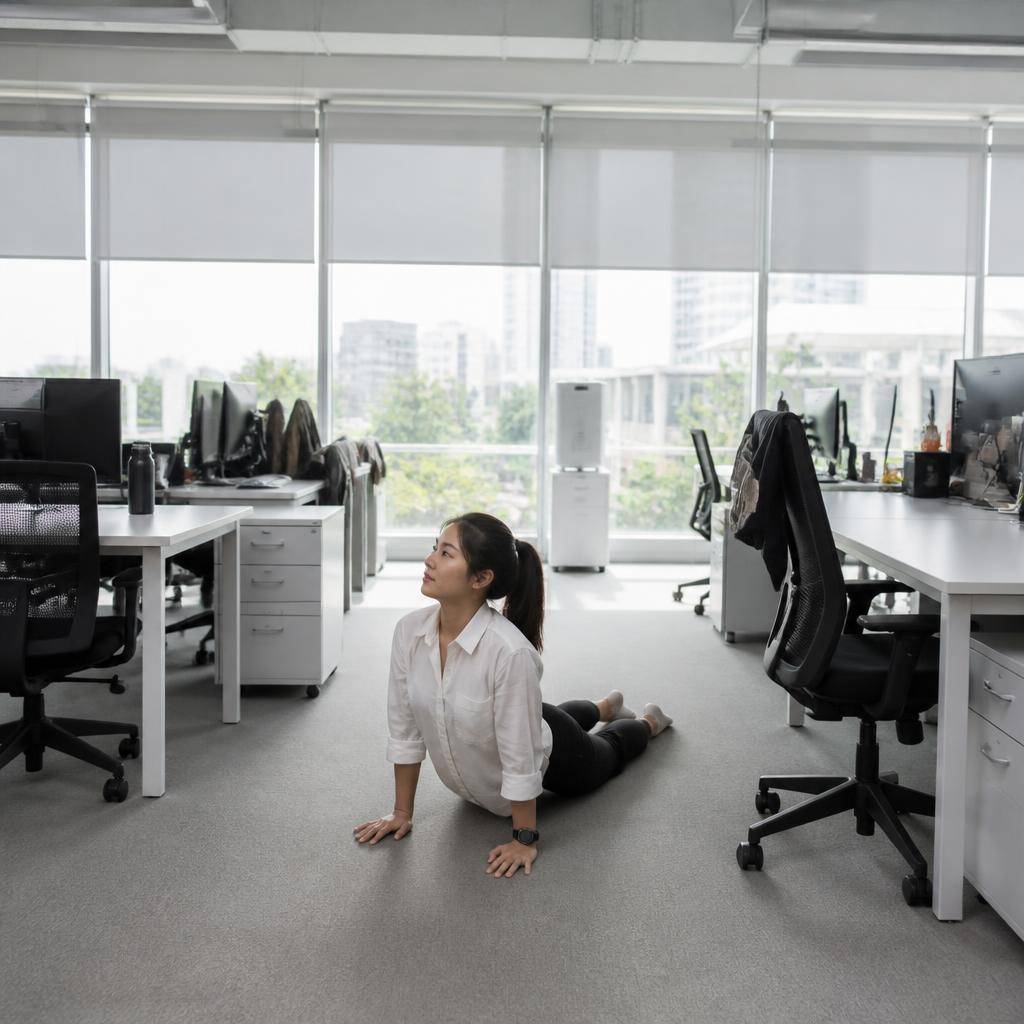ท่าโยคะพื้นฐานที่ช่วยแก้ปวดหลังสำหรับคนที่นั่งทำงานในออฟฟิศทั้งวัน